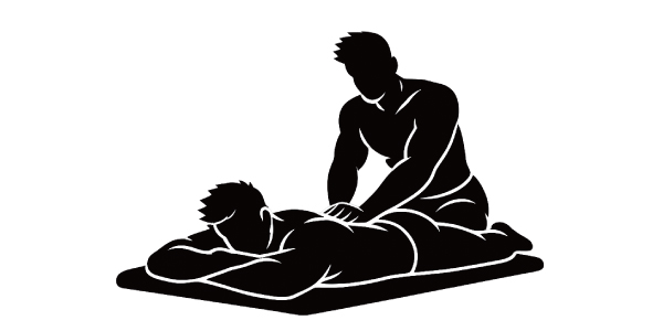 ゲイマッサージを受ける男